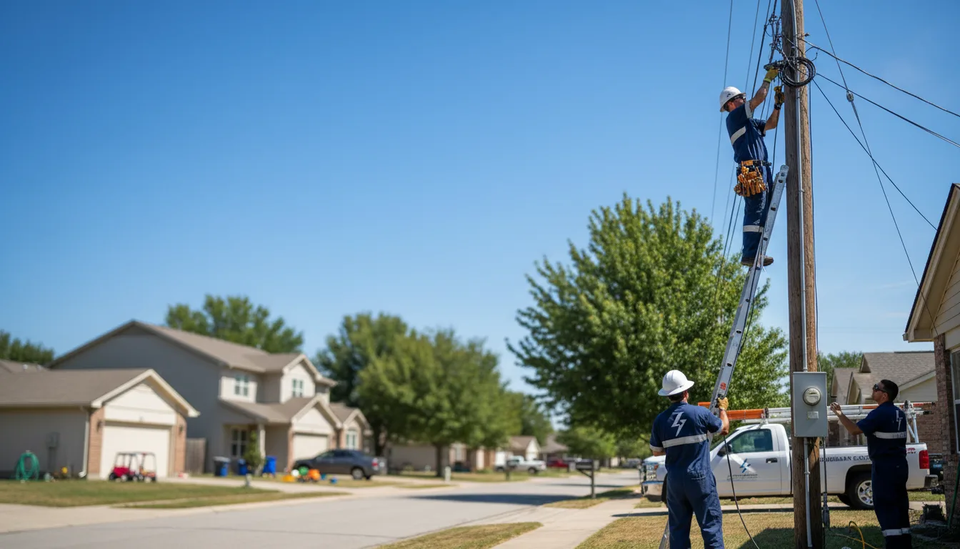 Residential electrician providing installation services in Seville, OH